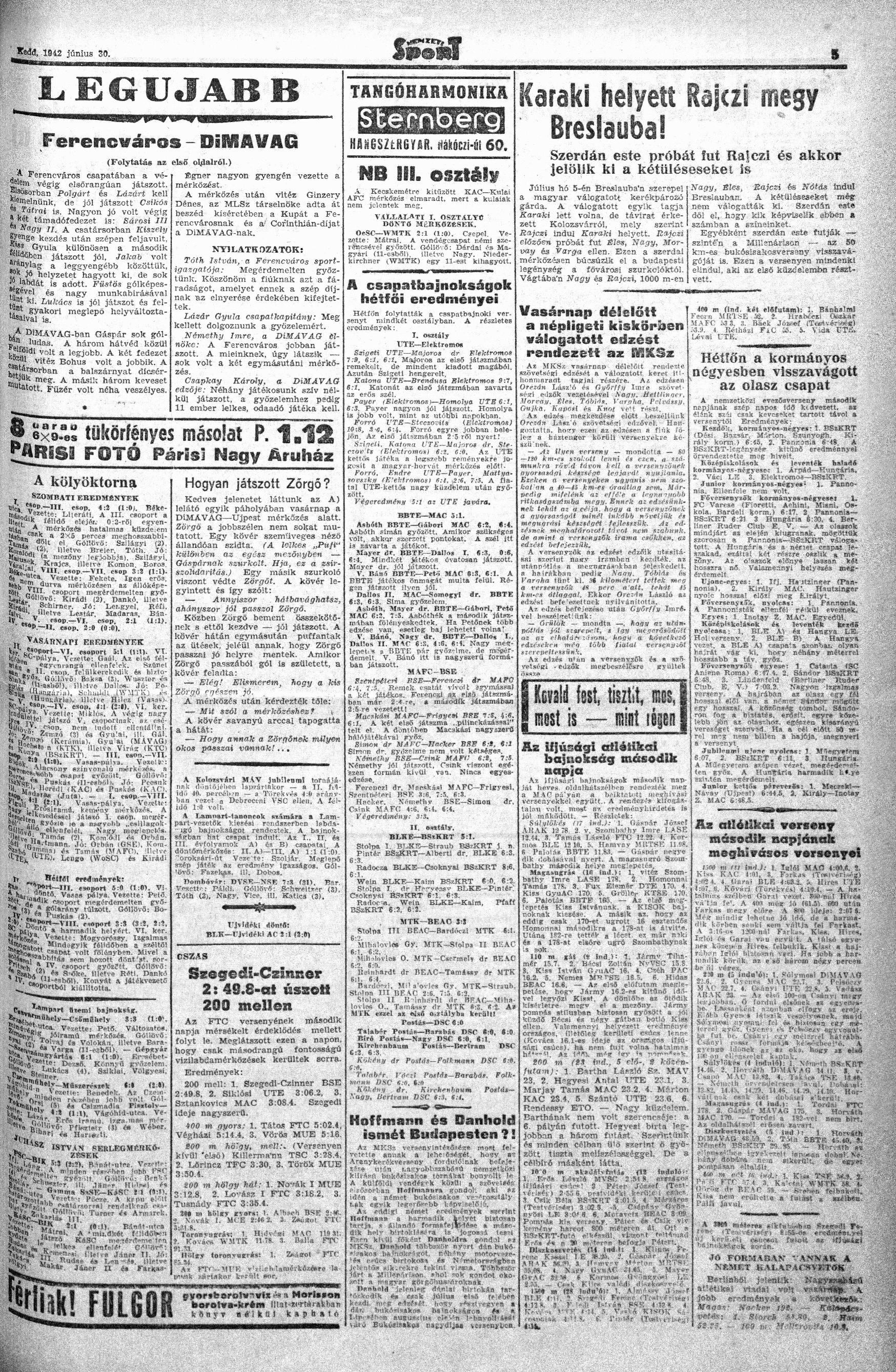 19420630_19420629_05_ferencvaros-diosgyori-mavag_mk 19420630_19420629_05_ferencvaros-diosgyori-mavag_mk